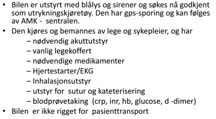 5.3 Tilbodet i Vik For Vik tilrår fagutvalet eigen legevakt på bakgrunn av lang reiseavstand til legevaktstasjonen i Sogndal.