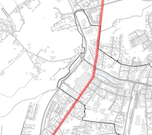 Økning med en etasje, uten å øke avstand mellom bebyggelsen vil redusere sol i det offentlige rom med intill 6 uker Området 2 Verdi Kart Kulturhistorisk: element Bryne møllen med kornmottak ligger