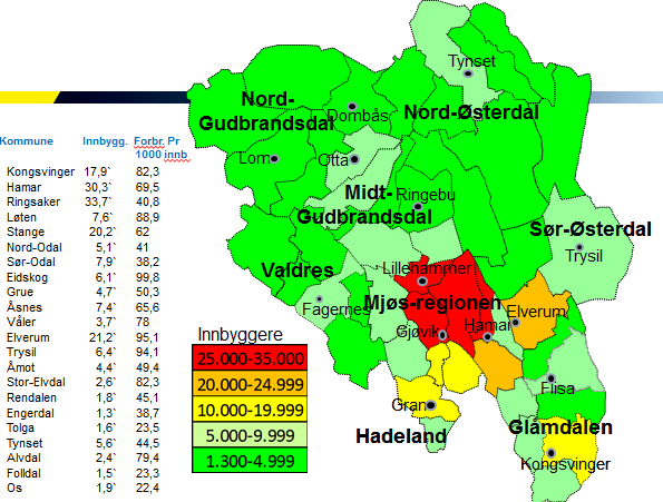 Tilrådning effektivisering av tjenesteenheter og tjenestesteder<politidistrikt> Skrevet av: Arne Hammersmark 12.10.16 Versjon: 1.0 Status: Side 11 av 54 2.