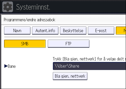 5. Scan 19. Trykk på [Avsl.]. Hvis tilkoblingstesten ikke er vellykket, må du kontrollere innstillingene og prøve på nytt. 20. Trykk på [OK]. 21. Trykk på [Avsl.]. 22.