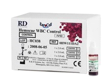 Kontr. man. instr. Hematologi HEMOTROL KONTROLL HEMOCUE HØY 2X1ML For å kunne utføre kontroll av HemoCues hemoglobinsystem; fotometer og kyvetter kan en kontrolløsning brukes.
