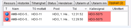 indikasjon om at du ønsker kontakt i en en-til-en samtale En radiobruker kan ved å sende 2 oppkall rett etter