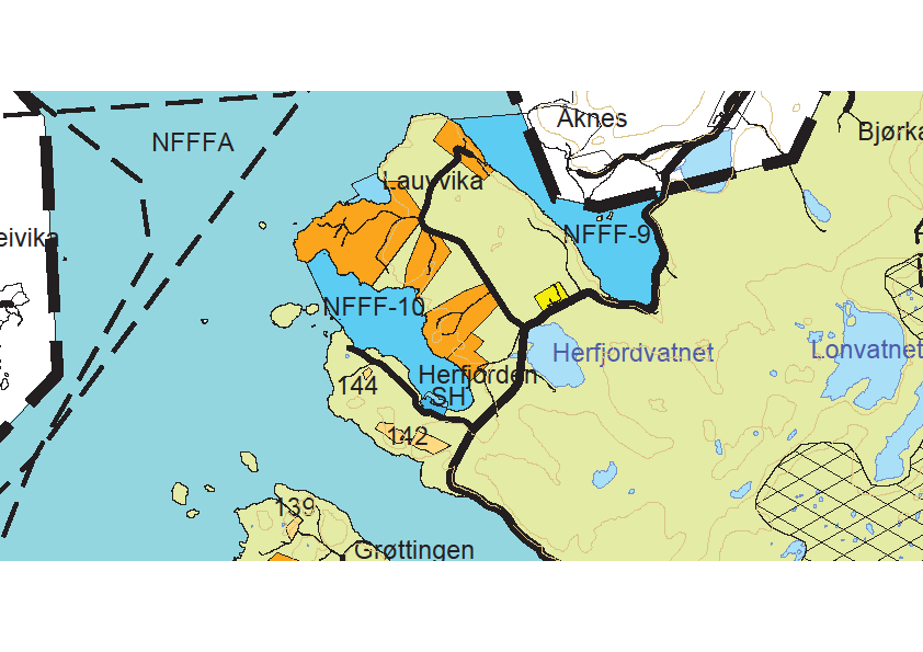Detaljplan Stokkhaugen Del I 2.3 Planstatus Arealet innenfor plangrensen er avsatt til LNF kommuneplanens arealdel fra 2010 (se kart under).