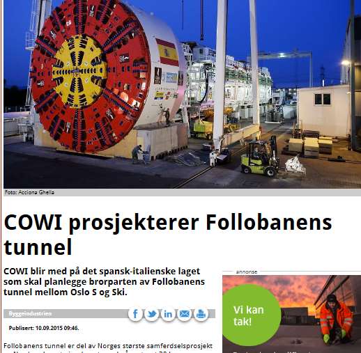og Dragodos (Norge Tyskland Spania) AFG har inngått kontrakt med arbeidsfellesskapet Acciona Infraestructuras and Ghella ANS (AGJV) for bygging av tunnel og fjellhaller.