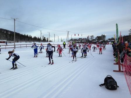 Seeding i cuprenn Fellesstart/skiathlon (for klassene 13 år og eldre): Det bør være plogformasjon og max 9 startspor i en fellesstart for å få strekk i