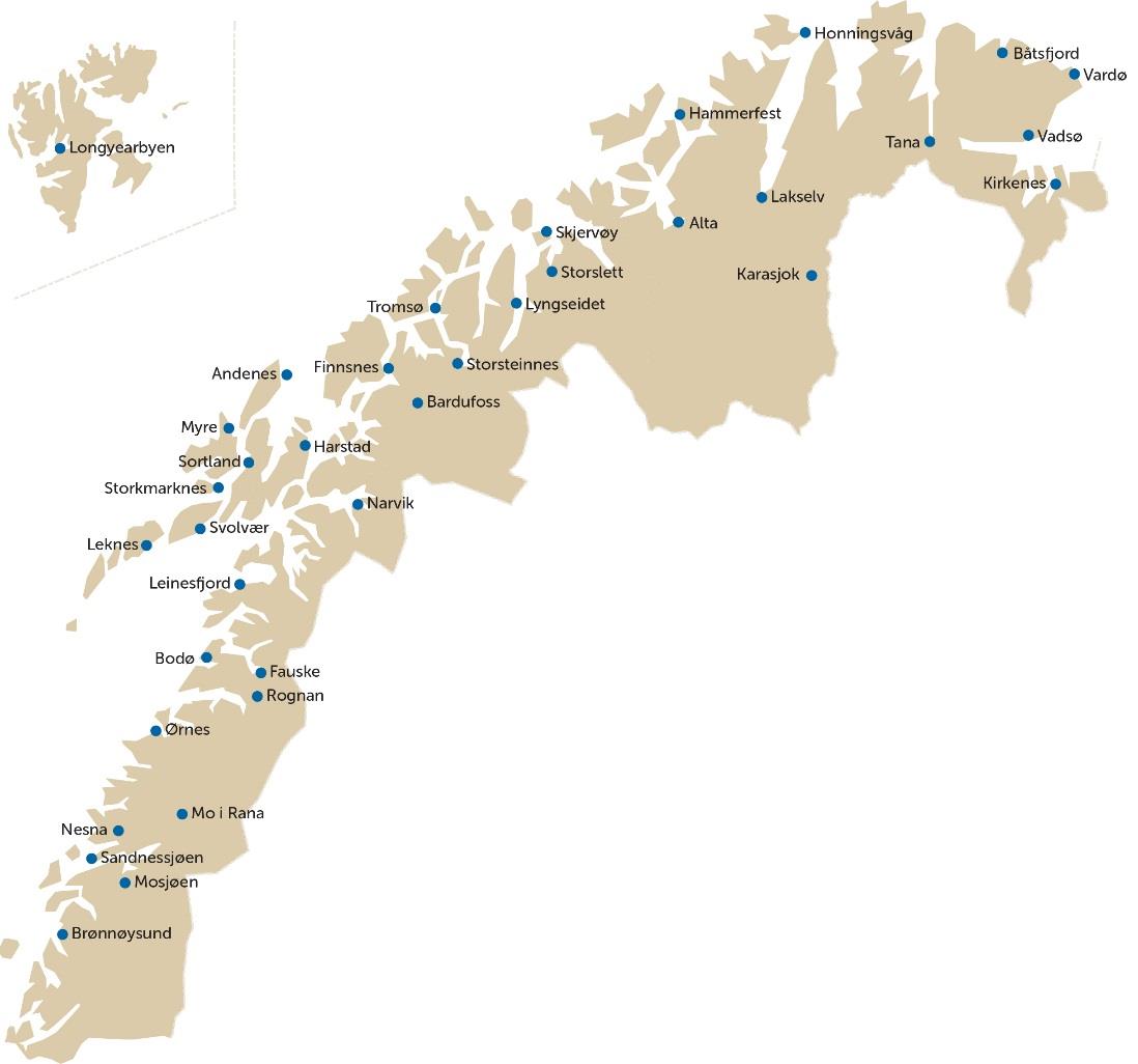 Om SpareBank 1 Nord-Norge: o En uavhengig sparebank med hovedkontor i Tromsø o Tilstede med 38 lokalbanker i 36 ulike kommuner i Nord-Norge o Rundt 270 000 personkunder