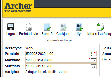 Travel Expenses Print Reiseregning utskrift In order to print your Travel Expense sheet, click the «Preview» icon in the task pane A new window will appear with a printable version of your expense