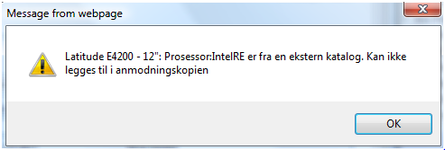 b. Hvorfor tror du at dette skjer? Leverandør kan ofte ha oppdatert katalogen og prisene siden anmodningen ble laget.