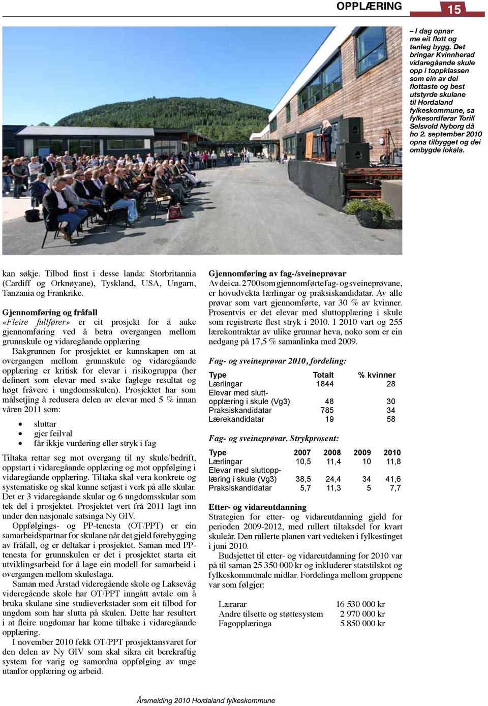 september 2010 opna tilbygget og dei ombygde lokala. kan søkje. Tilbod finst i desse landa: Storbritannia (Cardiff og Orknøyane), Tyskland, USA, Ungarn, Tanzania og Frankrike.