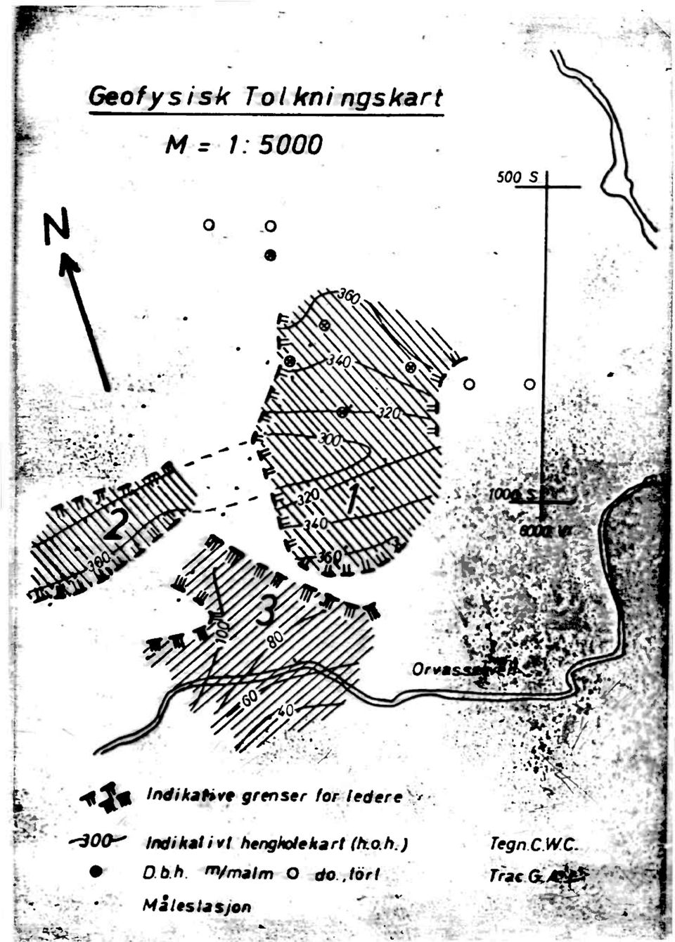 1 Indikahve grenser for ledere' Indikal ivt hengholekarf (ho.h.) D b.