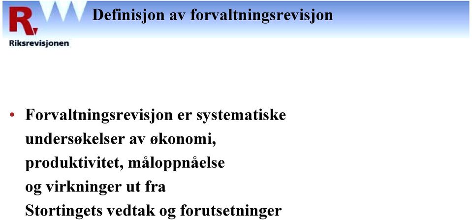 undersøkelser av økonomi, produktivitet,