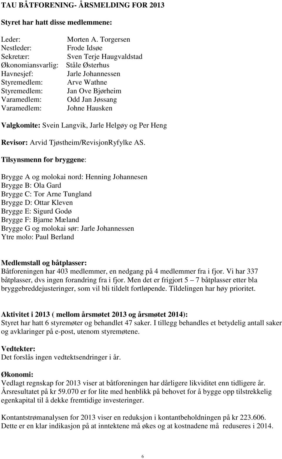 Arvid Tjøstheim/RevisjonRyfylke AS.