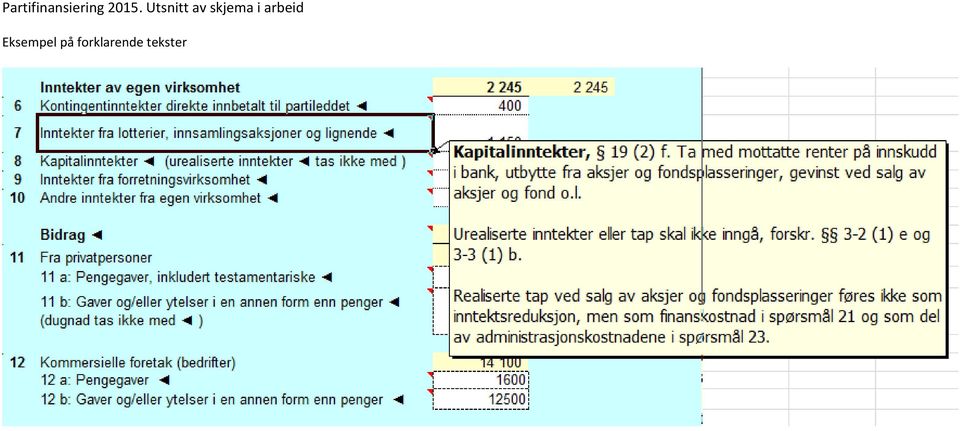 skjema i arbeid