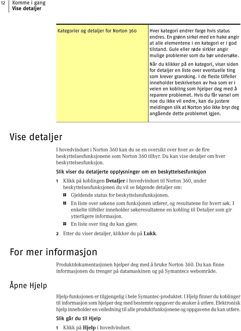 I de fleste tilfeller inneholder beskrivelsen av hva som er i veien en kobling som hjelper deg med å reparere problemet.