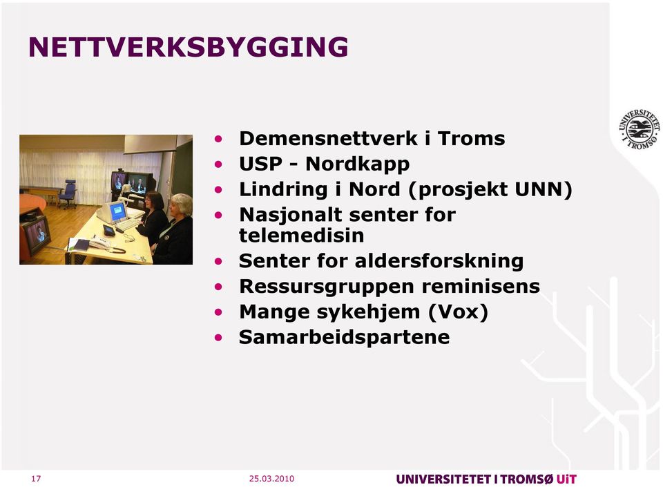 senter for telemedisin Senter for aldersforskning