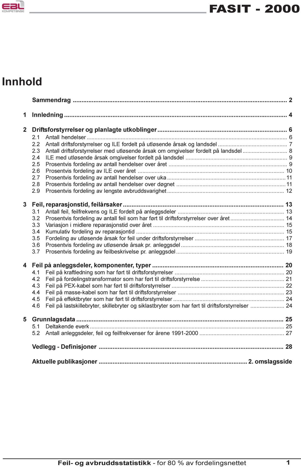 5 Prosentvis fordeling av antall hendelser over året... 9 2.6 Prosentvis fordeling av ILE over året... 1 2.7 Prosentvis fordeling av antall hendelser over uka...11 2.