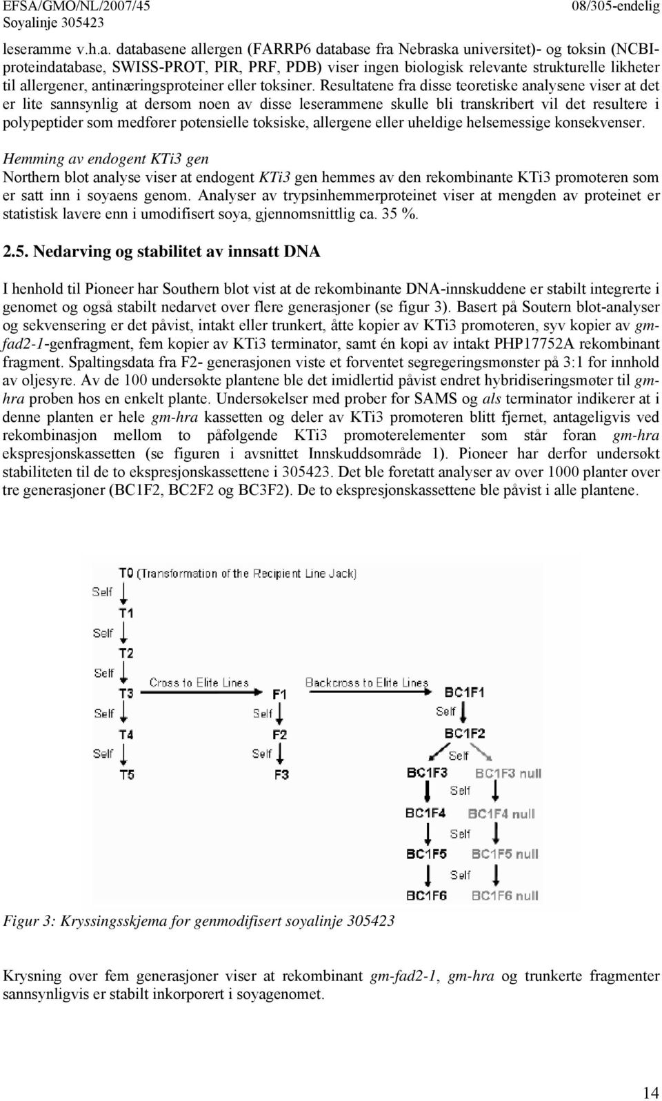 databasene allergen (FARRP6 database fra Nebraska universitet)- og toksin (NCBIproteindatabase, SWISS-PROT, PIR, PRF, PDB) viser ingen biologisk relevante strukturelle likheter til allergener,