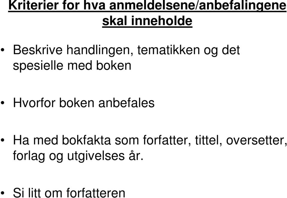 Hvorfor boken anbefales Ha med bokfakta som forfatter,