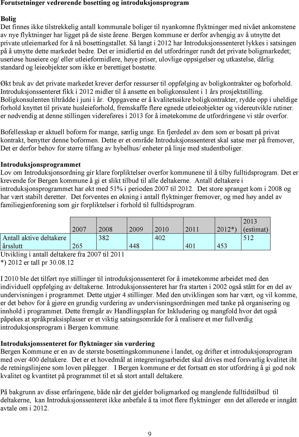 Så langt i 2012 har Introduksjonssenteret lykkes i satsingen på å utnytte dette markedet bedre.