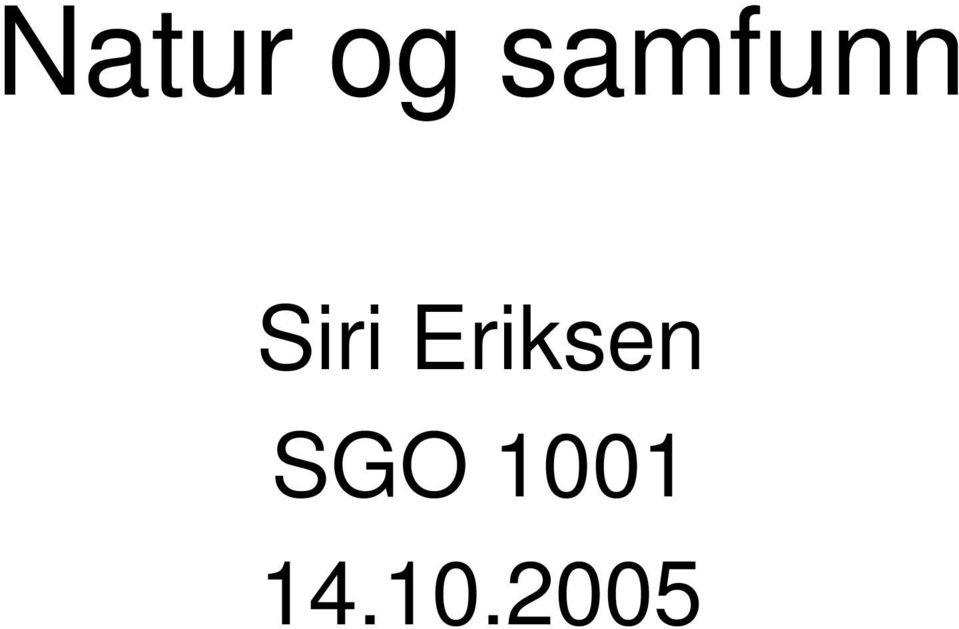 Eriksen SGO