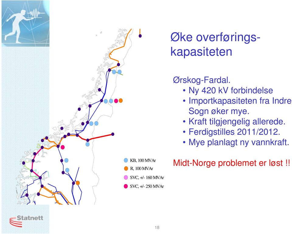 Kraft tilgjengelig allerede. Ferdigstilles 2011/2012.