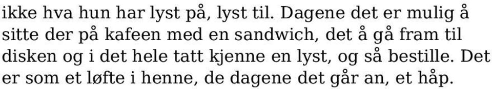 sandwich, det å gå fram til disken og i det hele tatt