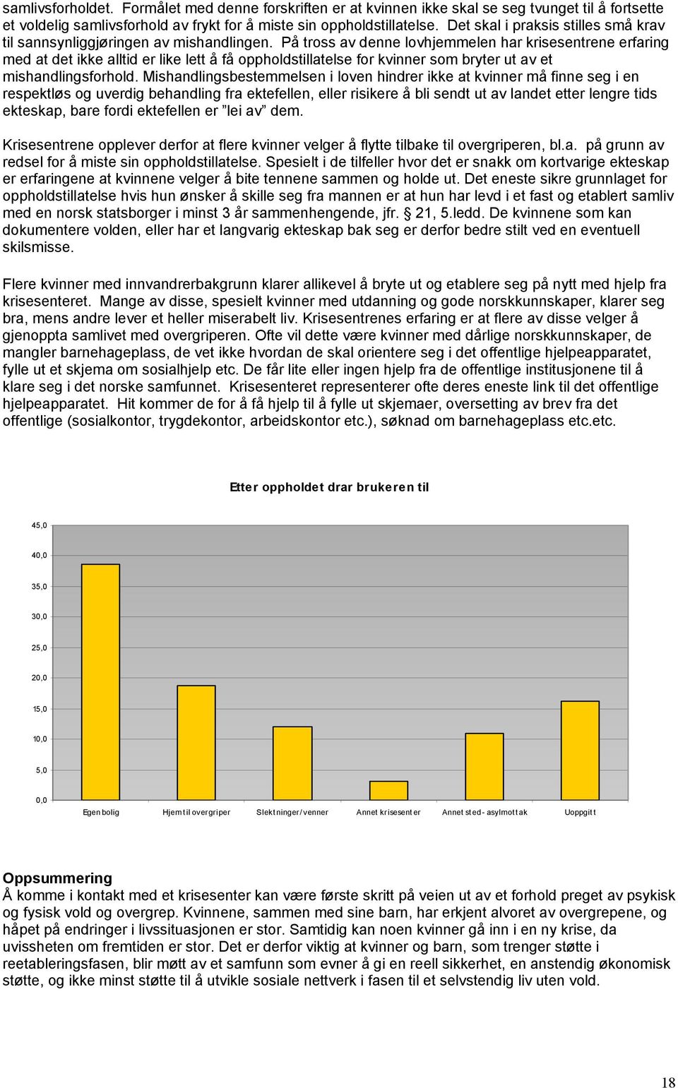 På tross av denne lovhjemmelen har krisesentrene erfaring med at det ikke alltid er like lett å få oppholdstillatelse for kvinner som bryter ut av et mishandlingsforhold.