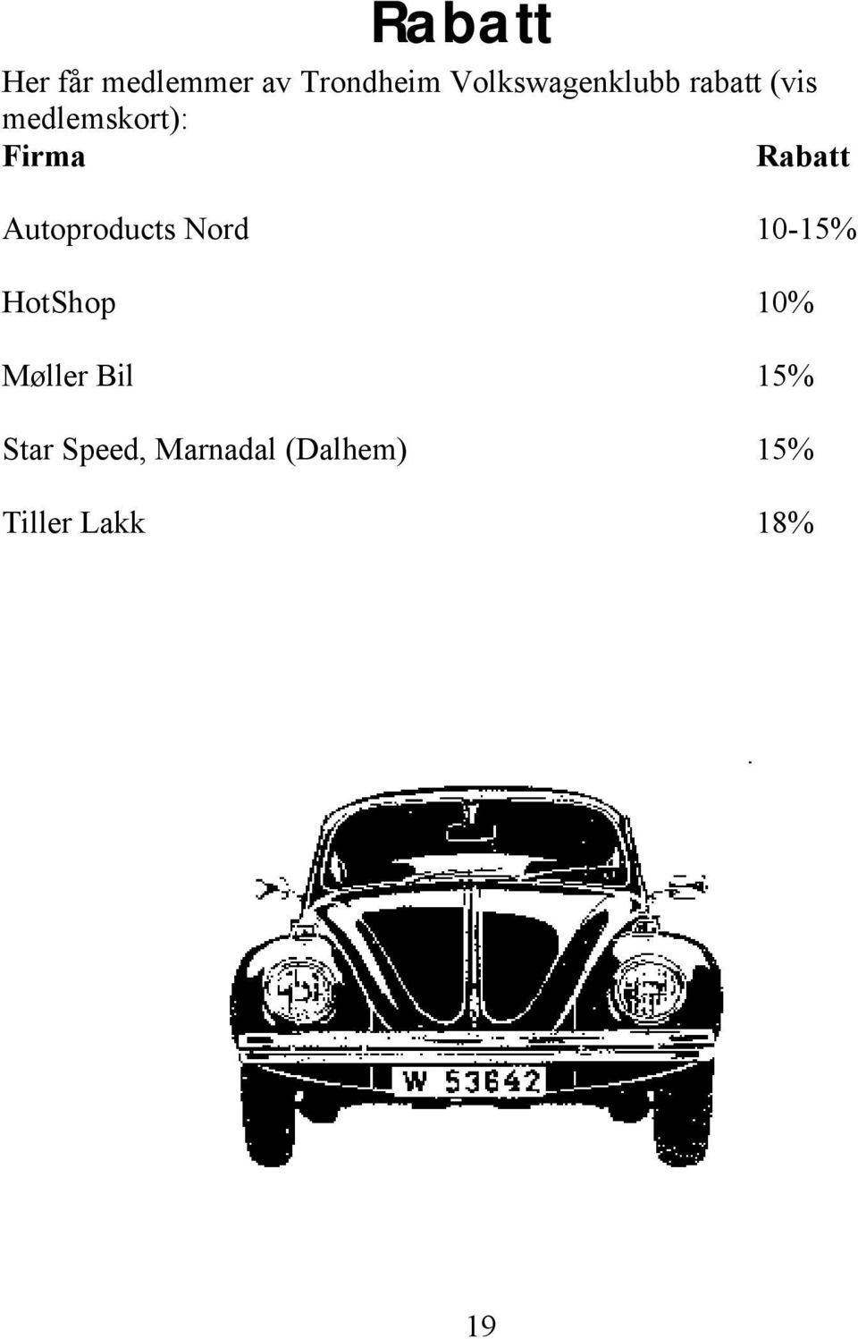 Rabatt Autoproducts Nord 10-15% HotShop 10%