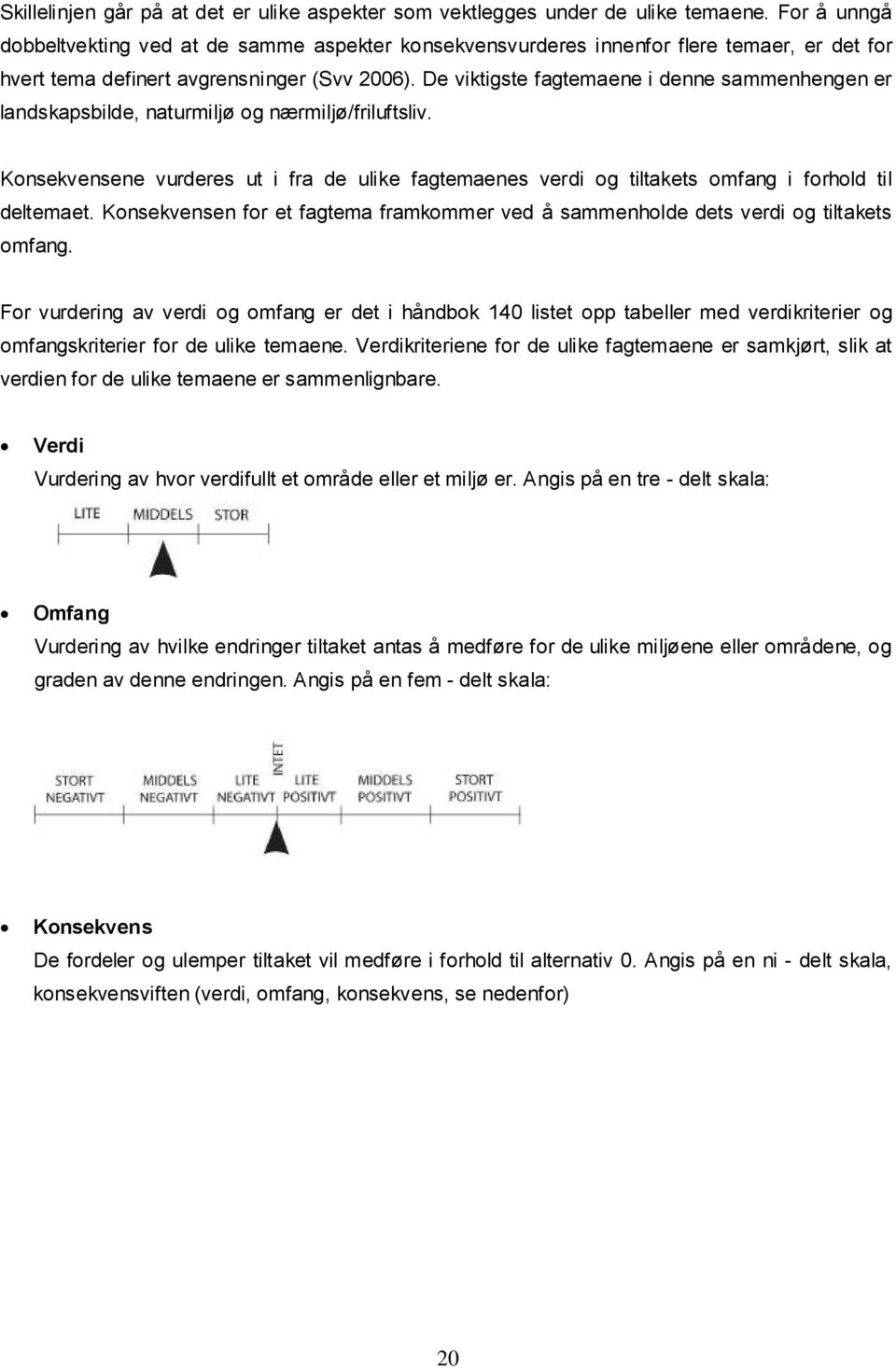 De viktigste fagtemaene i denne sammenhengen er landskapsbilde, naturmiljø og nærmiljø/friluftsliv.