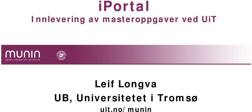 Leif Longva UB,