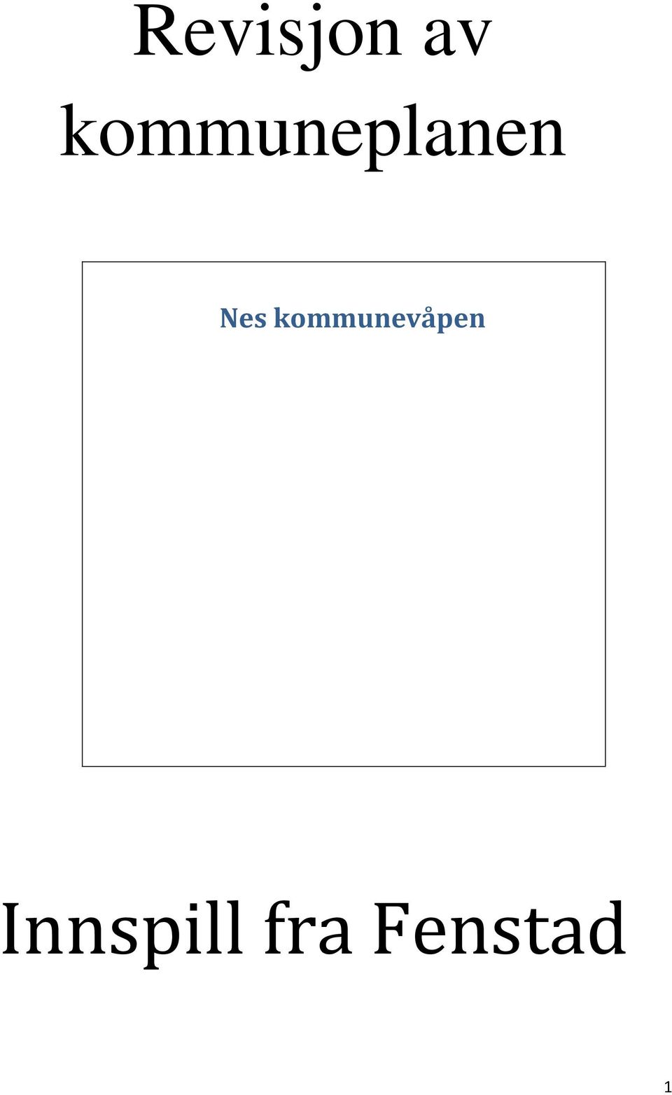 Nes kommunevåpen