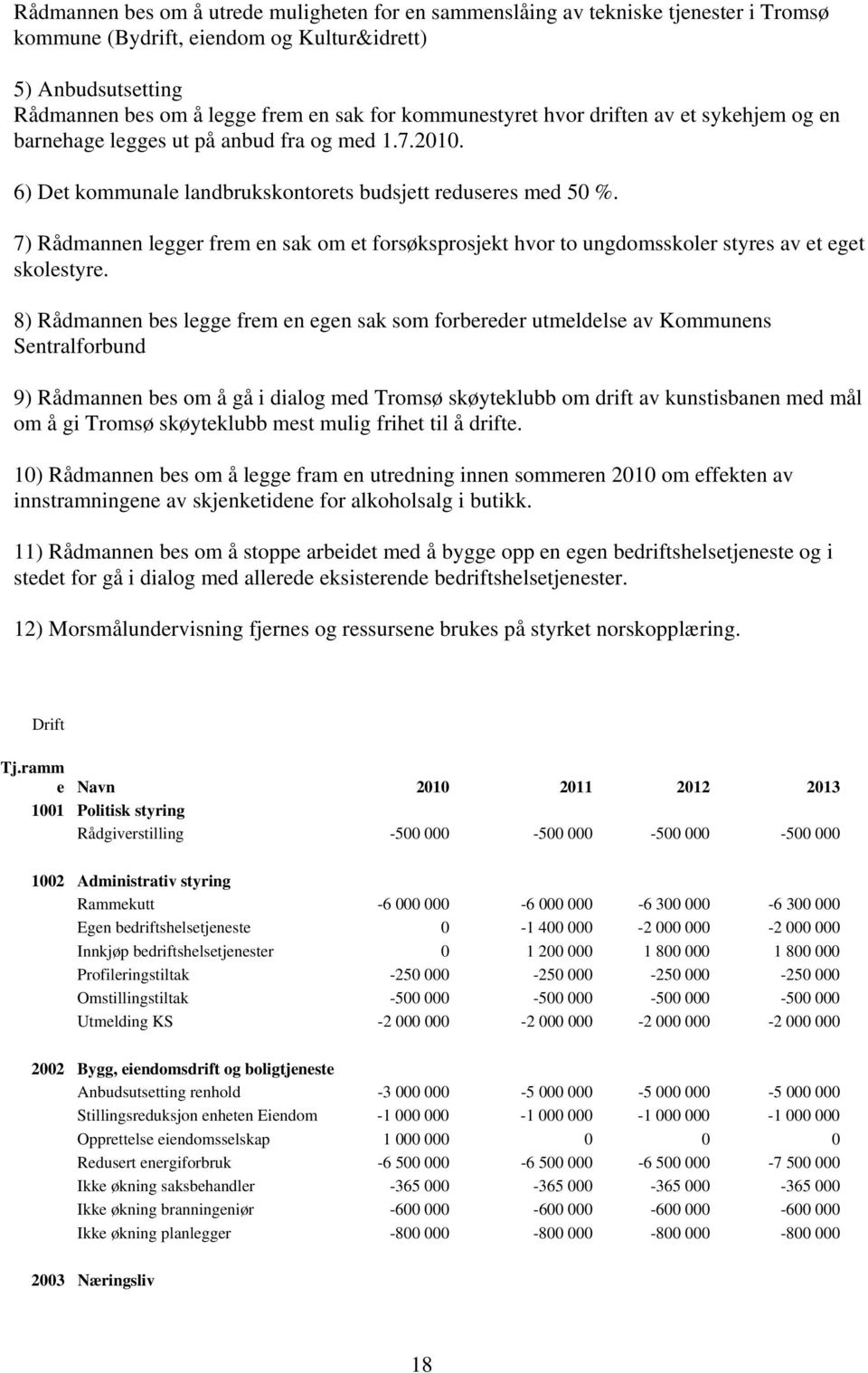 7) Rådmannen legger frem en sak om et forsøksprosjekt hvor to ungdomsskoler styres av et eget skolestyre.