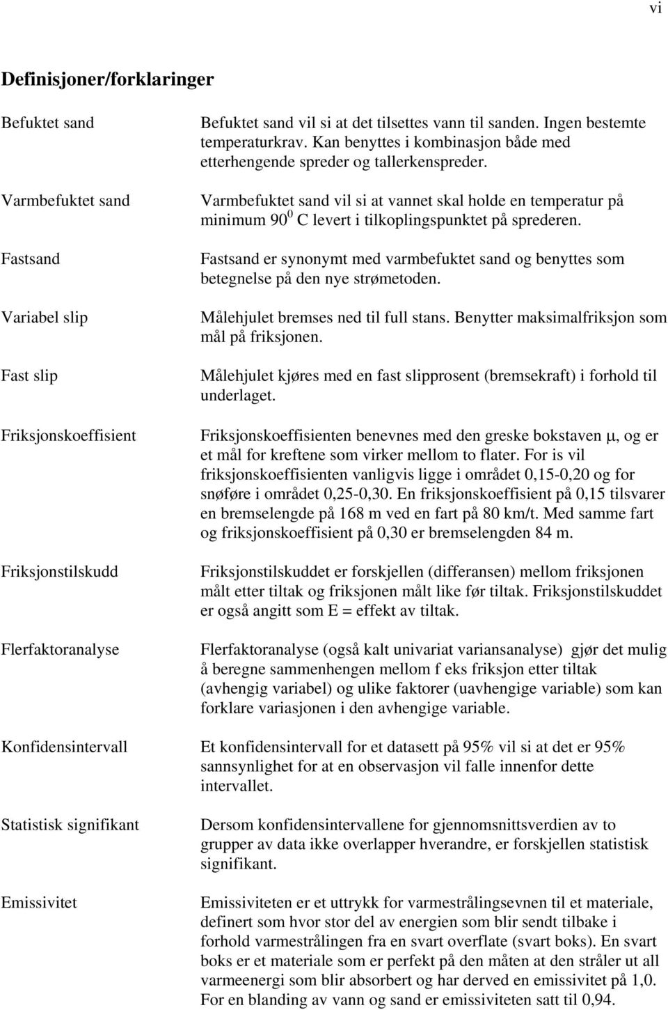 Varmbefuktet sand vil si at vannet skal holde en temperatur på minimum 9 C levert i tilkoplingspunktet på sprederen.