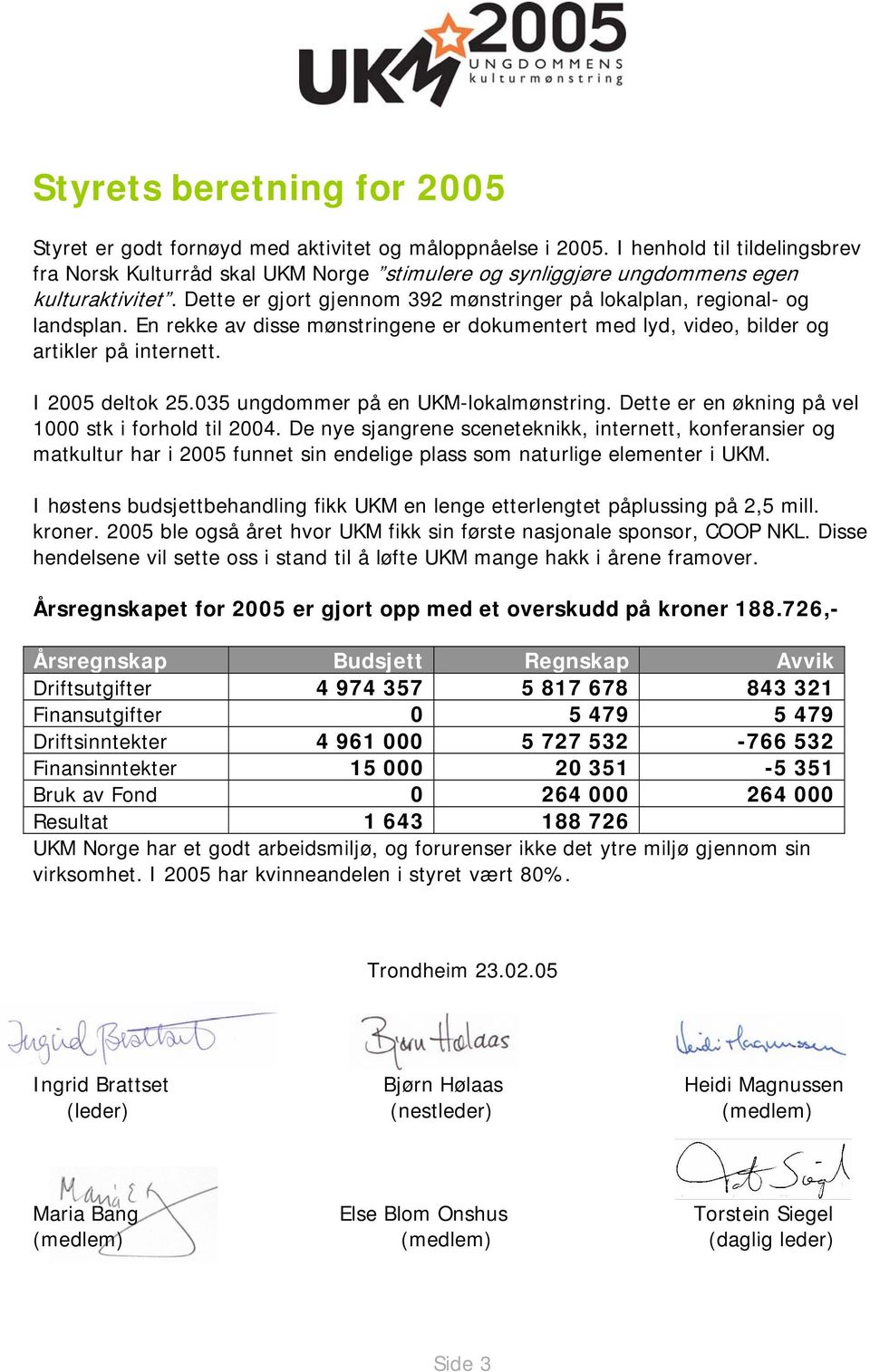 En rekke av disse mønstringene er dokumentert med lyd, video, bilder og artikler på internett. I 2005 deltok 25.035 ungdommer på en UKM-lokalmønstring.