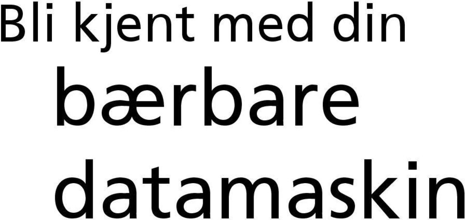 bærbare