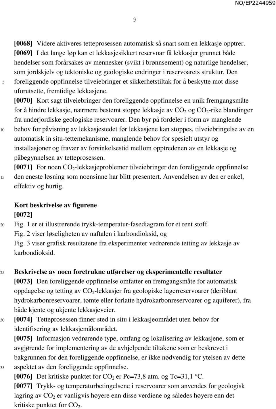 geologiske endringer i reservoarets struktur. Den foreliggende oppfinnelse tilveiebringer et sikkerhetstiltak for å beskytte mot disse uforutsette, fremtidige lekkasjene.