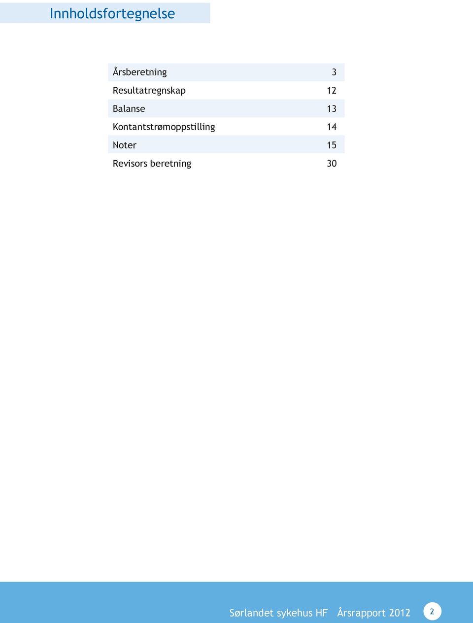 Kontantstrømoppstilling 14 Noter 15