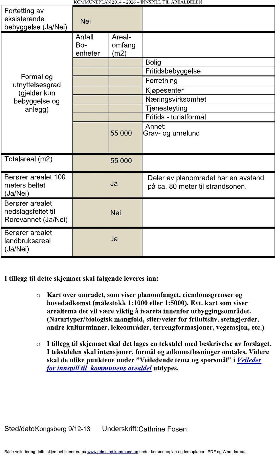 avstand på ca.