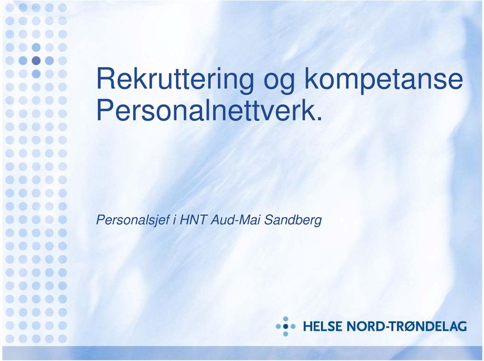 Personalnettverk.