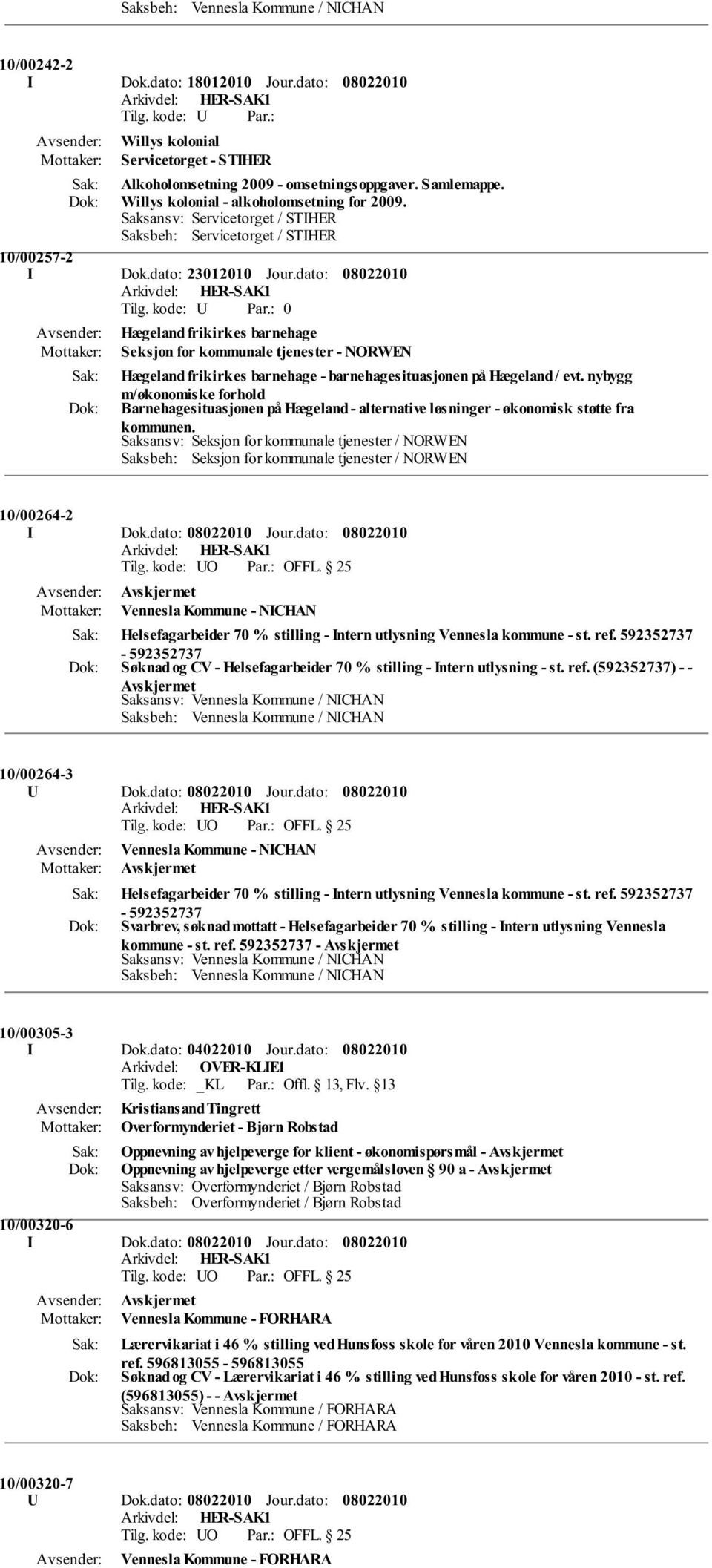 dato: Hægeland frikirkes barnehage Seksjon for kommunale tjenester - NORWEN Hægeland frikirkes barnehage - barnehagesituasjonen på Hægeland / evt.