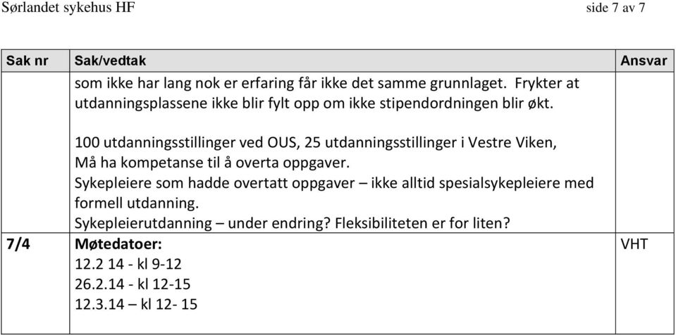 100 utdanningsstillinger ved OUS, 25 utdanningsstillinger i Vestre Viken, Må ha kompetanse til å overta oppgaver.