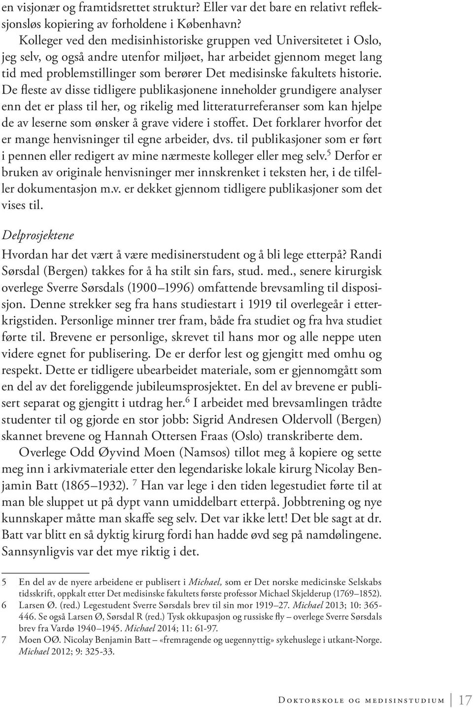 fakultets historie.