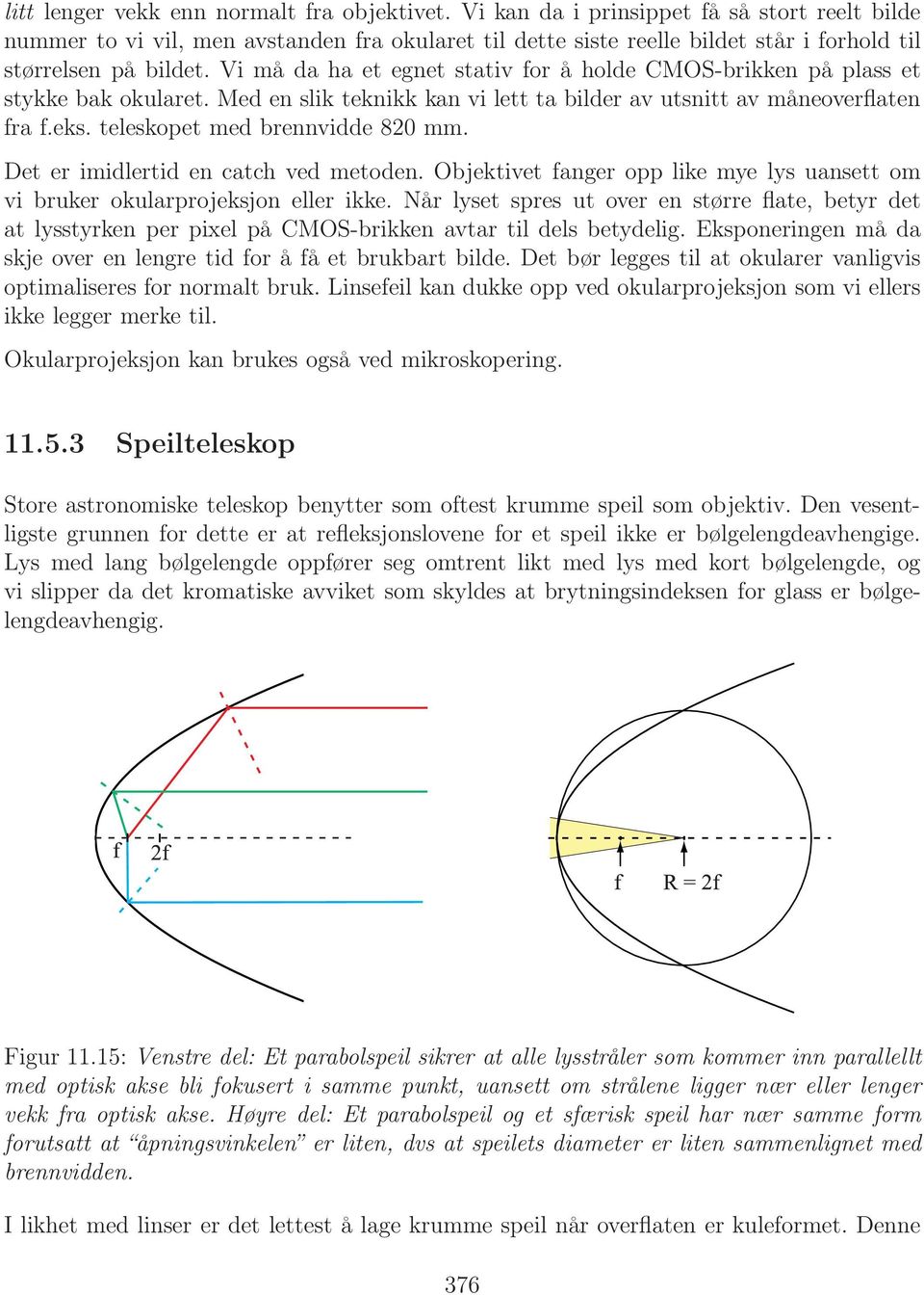 Vi må da ha et egnet stativ for å holde CMOS-brikken på plass et stykke bak okularet. Med en slik teknikk kan vi lett ta bilder av utsnitt av måneoverflaten fra f.eks.