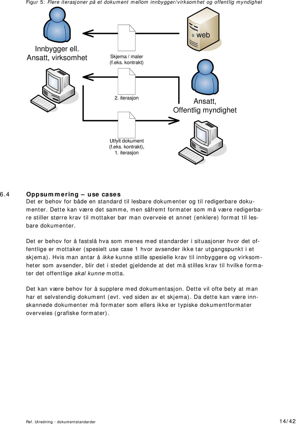 Dette kan være det samme, men såfremt formater som må være redigerbare stiller større krav til mottaker bør man overveie et annet (enklere) format til lesbare dokumenter.