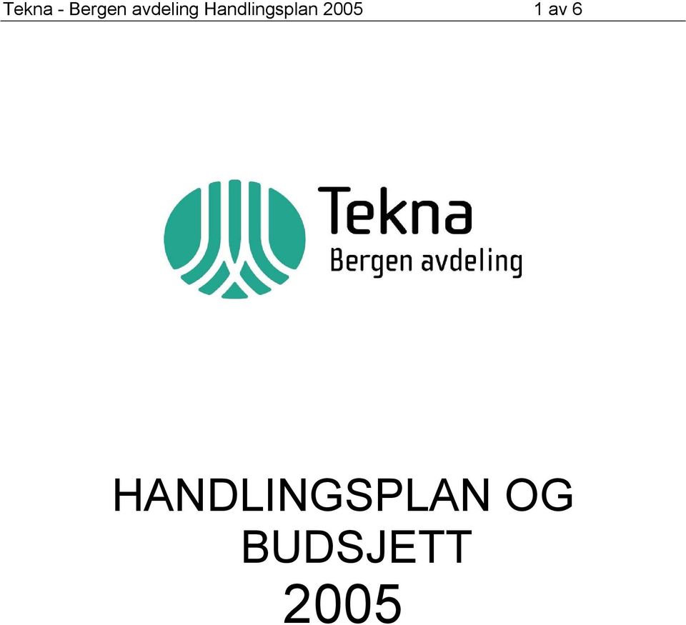 Handlingsplan 2005