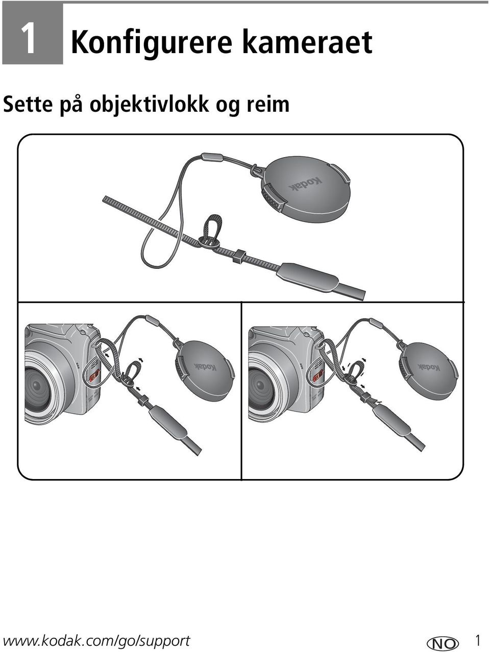 objektivlokk og reim