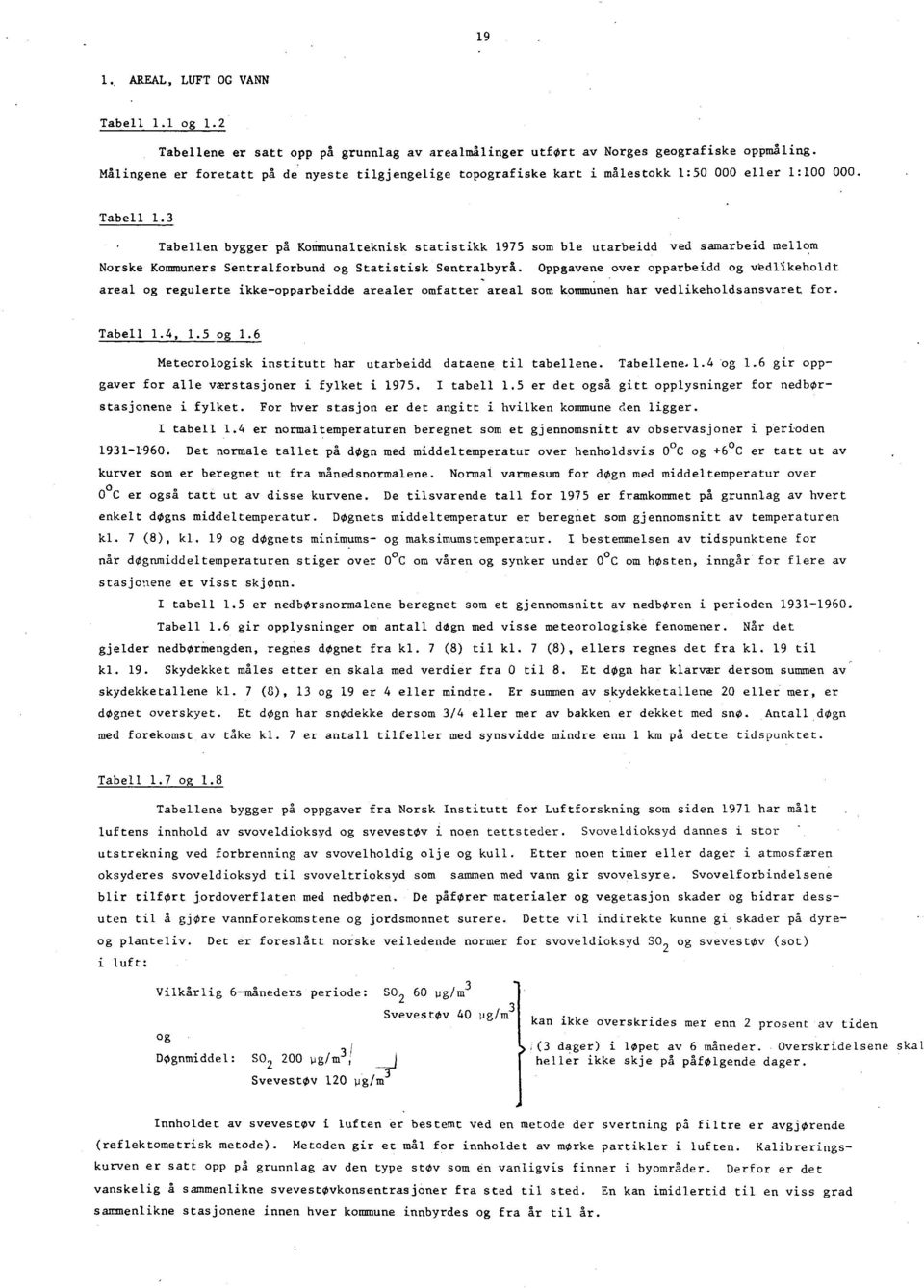 3 Tabellen bygger på Kommunalteknisk statistikk 1975 som ble utarbeidd ved samarbeid mellom Norske Kommuners Sentralforbund og Statistisk Sentralbyrå.