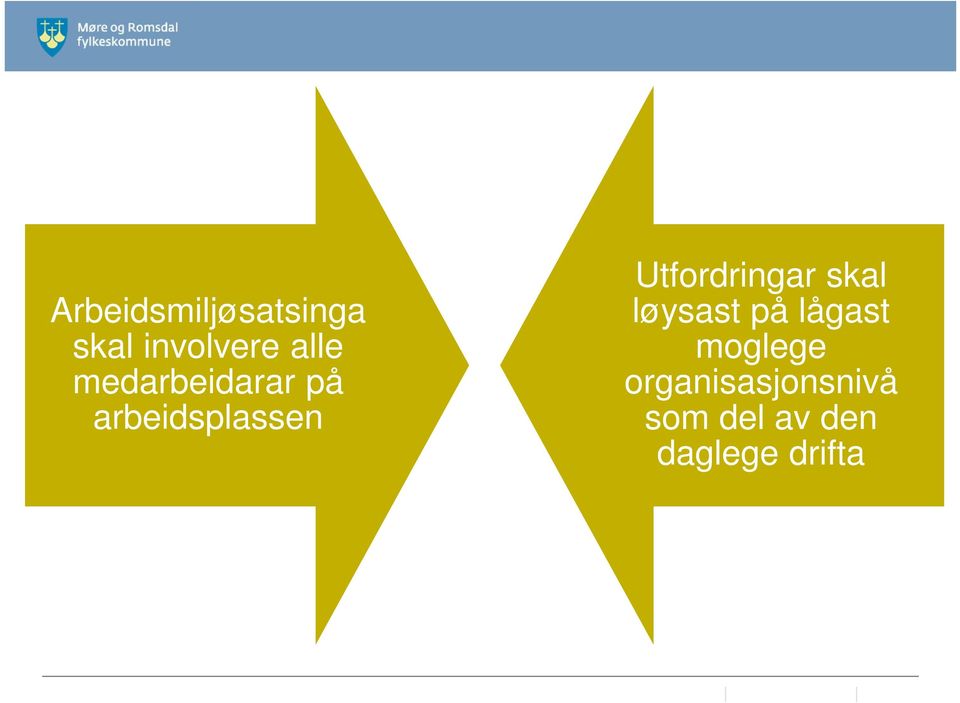 Utfordringar skal løysast på lågast