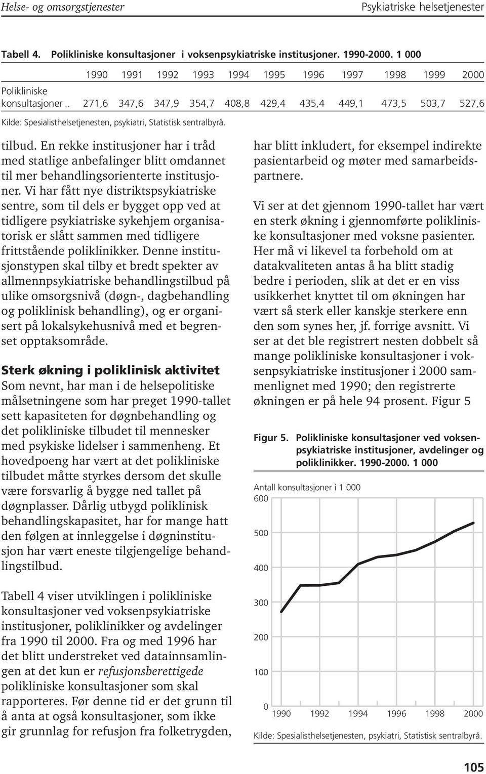 Vi har fått nye distriktspsykiatriske sentre, som til dels er bygget opp ved at tidligere psykiatriske sykehjem organisatorisk er slått sammen med tidligere frittstående poliklinikker.