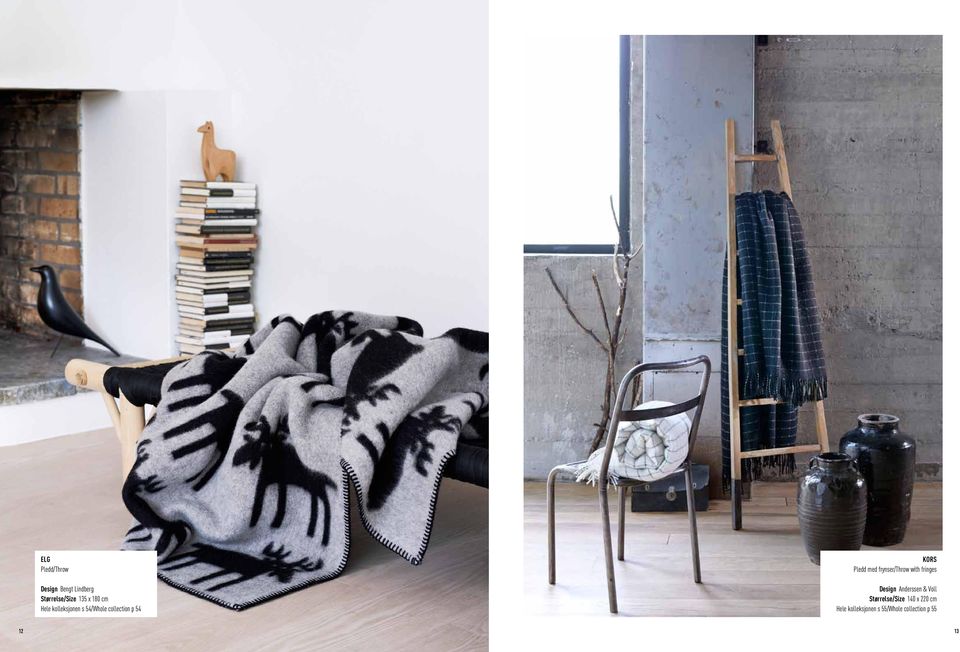 frynser/throw with fringes Design Anderssen & Voll